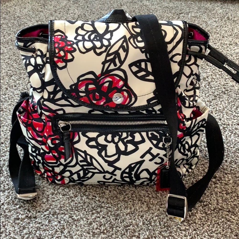 Abstract coach backpack